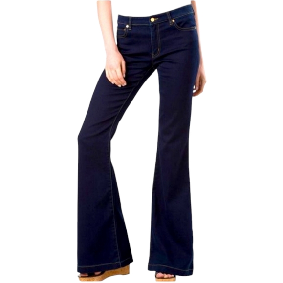 Michael Kors Denim - MICHAEL KORS Women's Selma FLARE Leg‎ stretch Jeans Blue Size 6